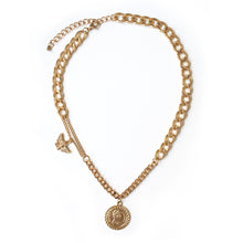 Load image into Gallery viewer, Gold Double Charm Necklace