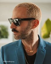 Load image into Gallery viewer, Gold Cross Hoop Earring