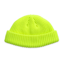 Load image into Gallery viewer, Neon Yellow Fisherman Micro Beanie